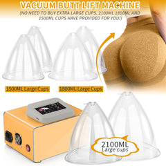 Meifuly 1800ml cup enables broader coverage for spa-grade body cupping experiences.