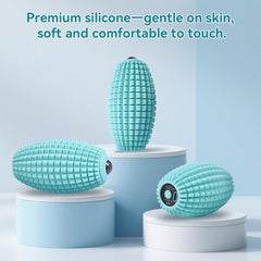 Meifuly olive shape glides smoothly on curves for targeted relief.