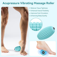 Meifuly portable rechargeable massage ball fits in a bag for gym or office use.