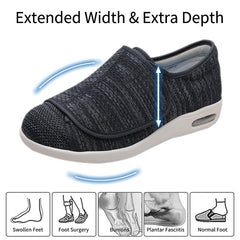 MEJORMEN men's diabetic shoes showing removable insoles for customization