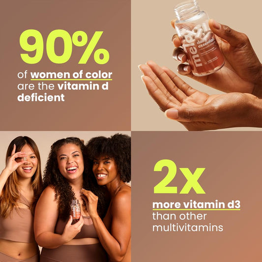 Mela Daily Essentials capsules closeup, vegan capsules for energy and digestion.