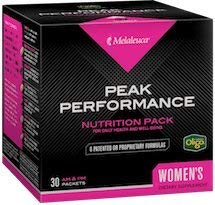 Melaleuca Peak Performance Pack AM/PM packets for women support daily vitality and holistic wellness.