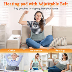 MELCAM heating pad large coverage ensures warmth over the lower back and belly.