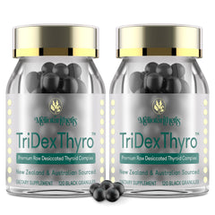 Meliorantheris TriDexThyro bottle cap close-up supporting daily energy.
