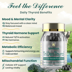 Meliorantheris TriDexThyro raw desiccated thyroid from New Zealand and grass-fed sources.