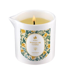 MELONY Massage Candle Lemongrass jar delivering spa-like hydration for skin softness.