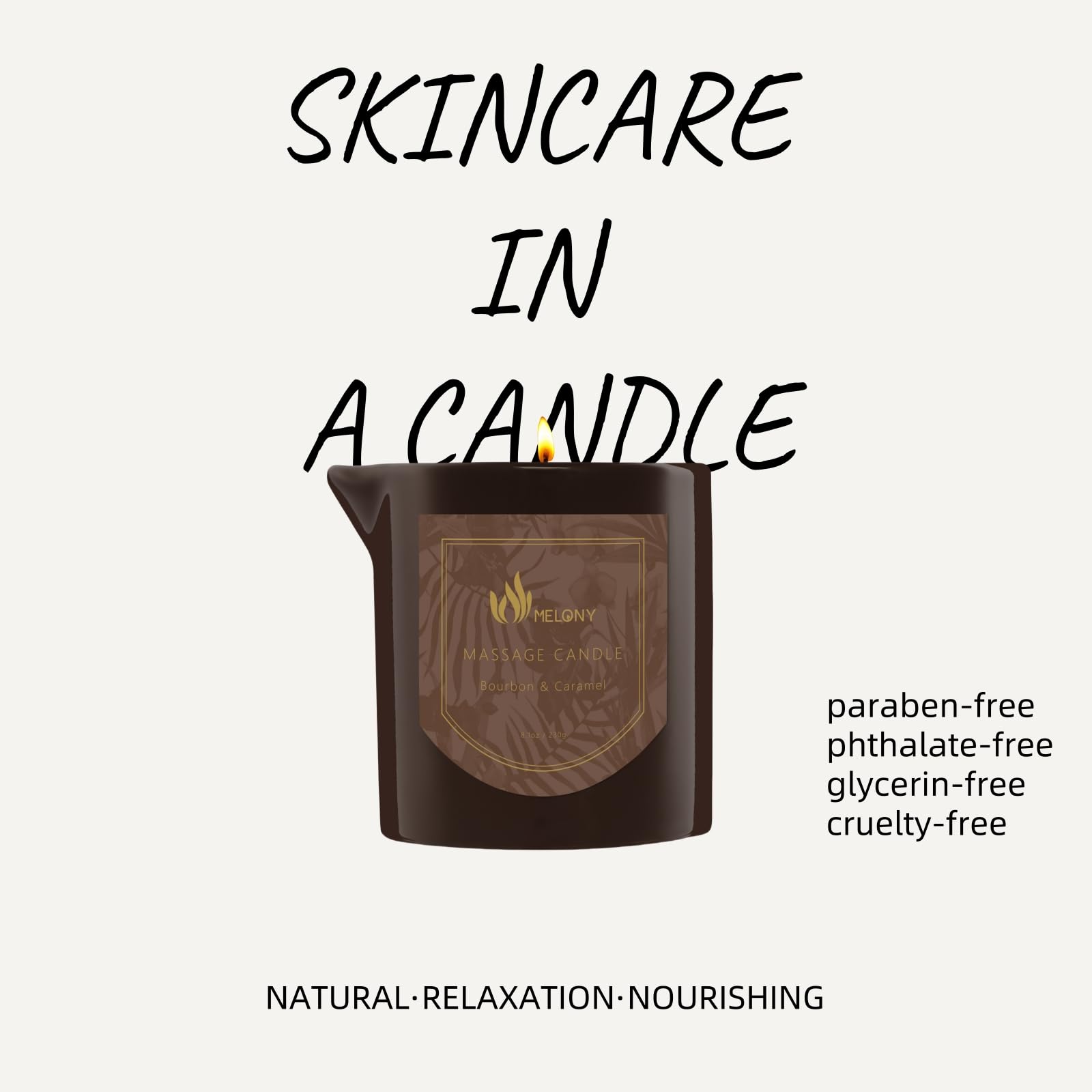 Melony massage oil candle spa at home ritual enhances relaxation