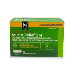 Member’s Mark Mucus Relief DM tablets front packaging for quick identification