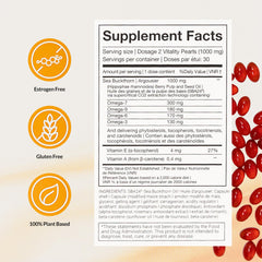 Close-up of Membrasin Vitality Pearls capsules highlighting natural, estrogen-free hydration.