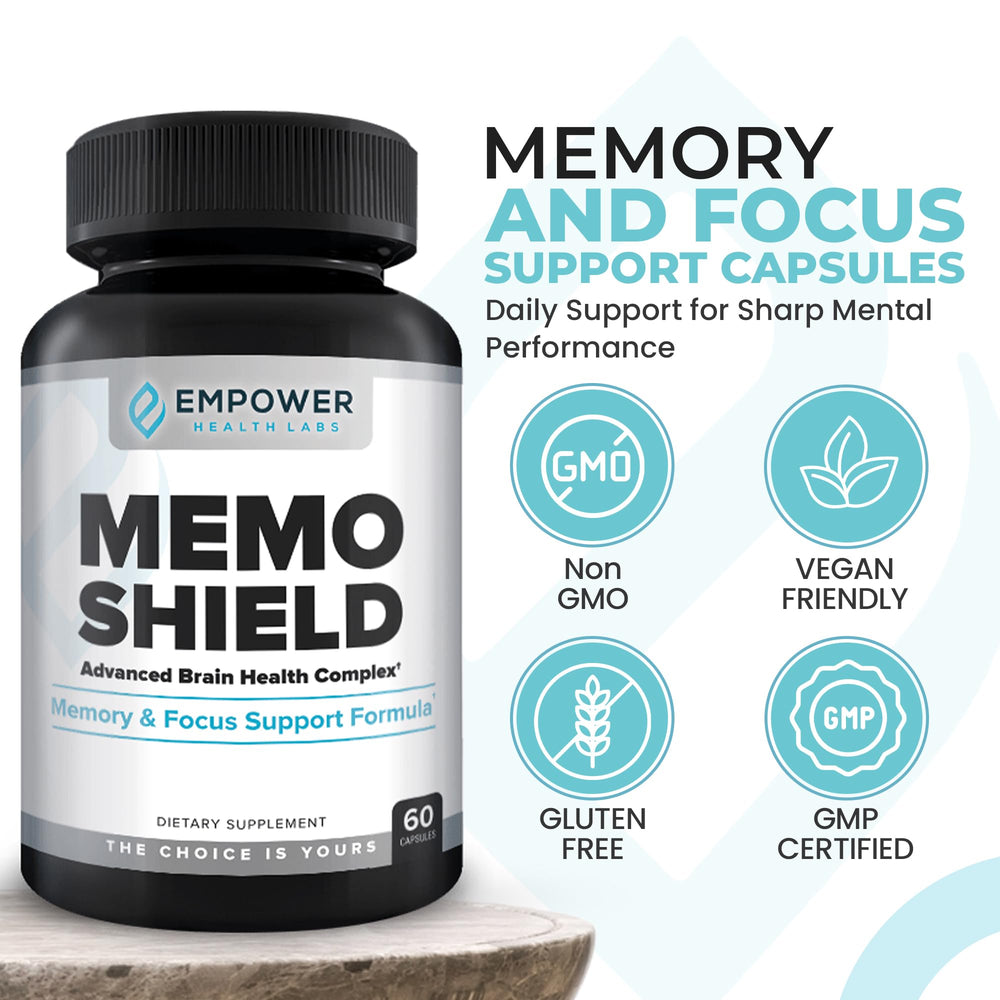 MemoShield Lions Mane ingredient detail suggesting neuronal connectivity support.