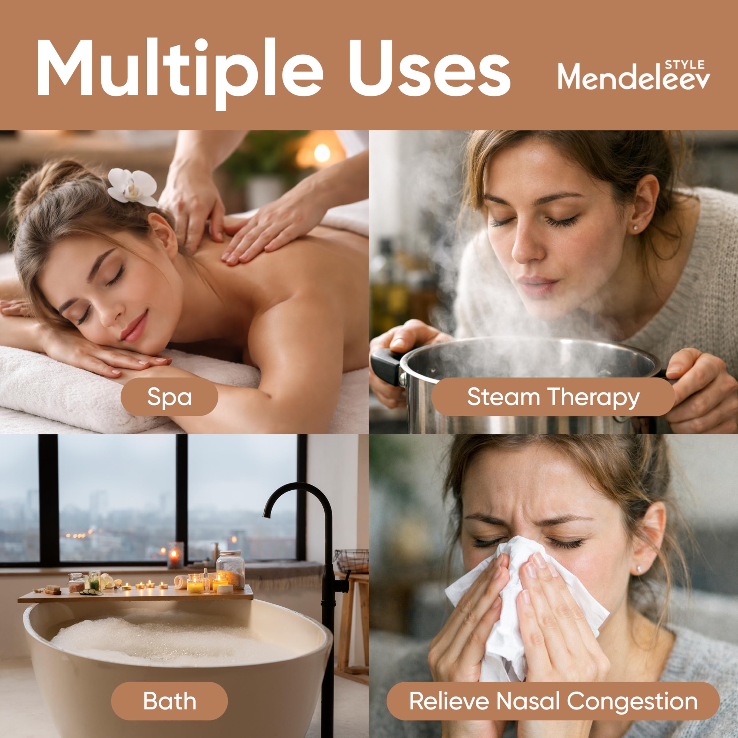 Mendeleev Style menthol crystals used in soap and cosmetic formulations for cooling effects.
