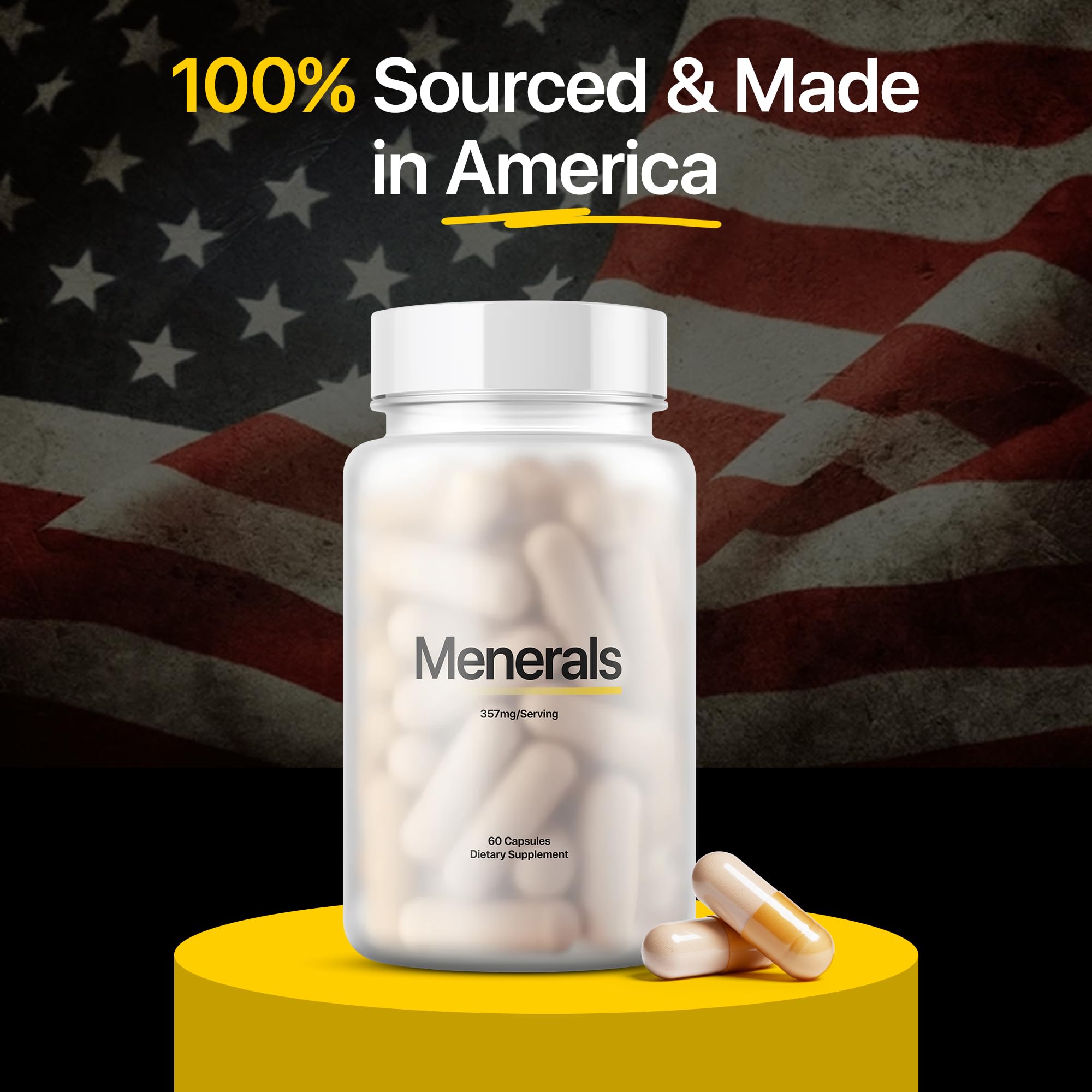 Menerals mens multivitamin benefits icons image conveys vitality and longevity themes