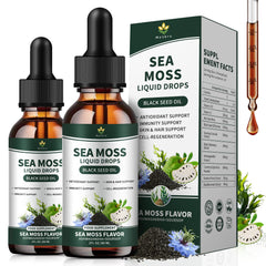 Menkru Sea Moss Liquid Drops bottle ready for daily use