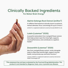 EnXtra ingredient visual demonstrating caffeine-free alertness and extended mental energy.