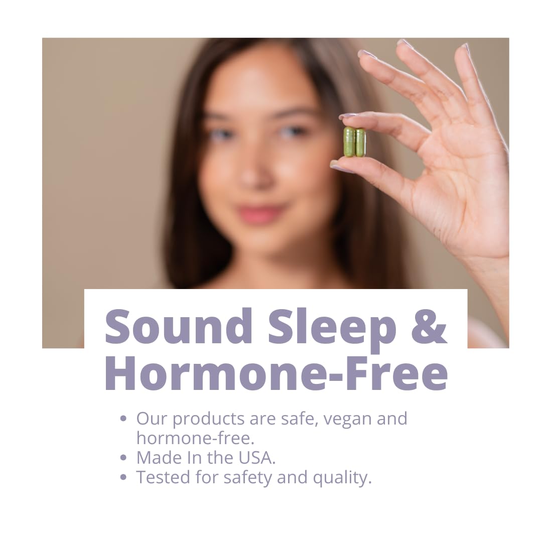 MenoSleep user about to take tablet before bed for restful nights.
