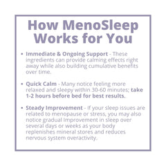 MenoSleep vegan gluten-free seal indicating dietary compatibility.