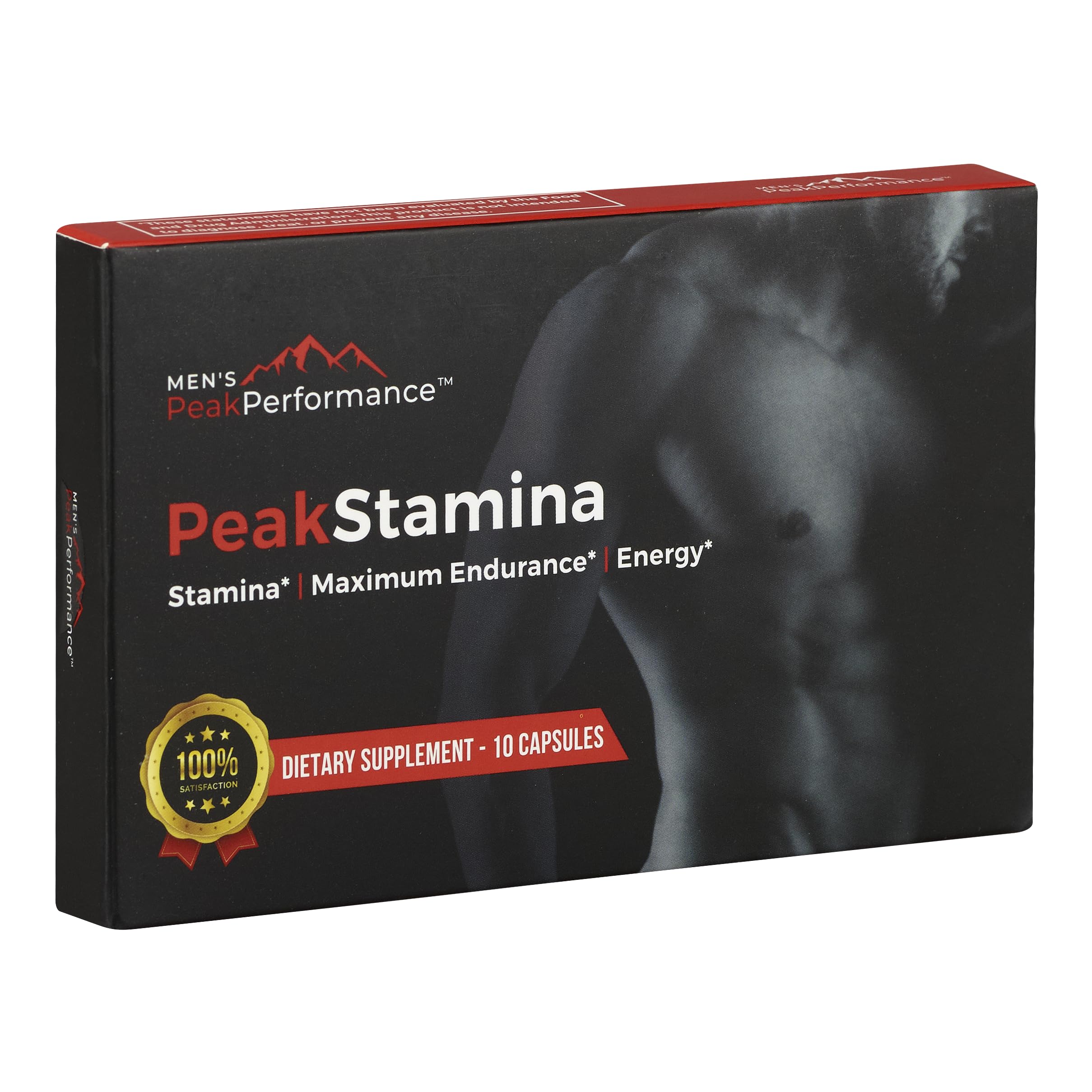 MEN'S PeakPerformance Male Maximizer bottle in a gym bag suggesting stamina support for workouts.