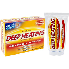 Mentholatum Deep Heating Rub application areas close-up for warmth and comfort