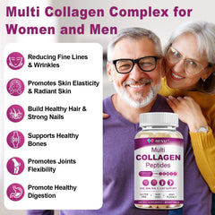 MENXI collagen softgel ingredients list emphasizes non GMO, dairy free and gluten free formula.