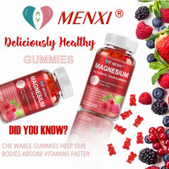 MENXI Magnesium Gummies after-workout use supports muscle relaxation and recovery.