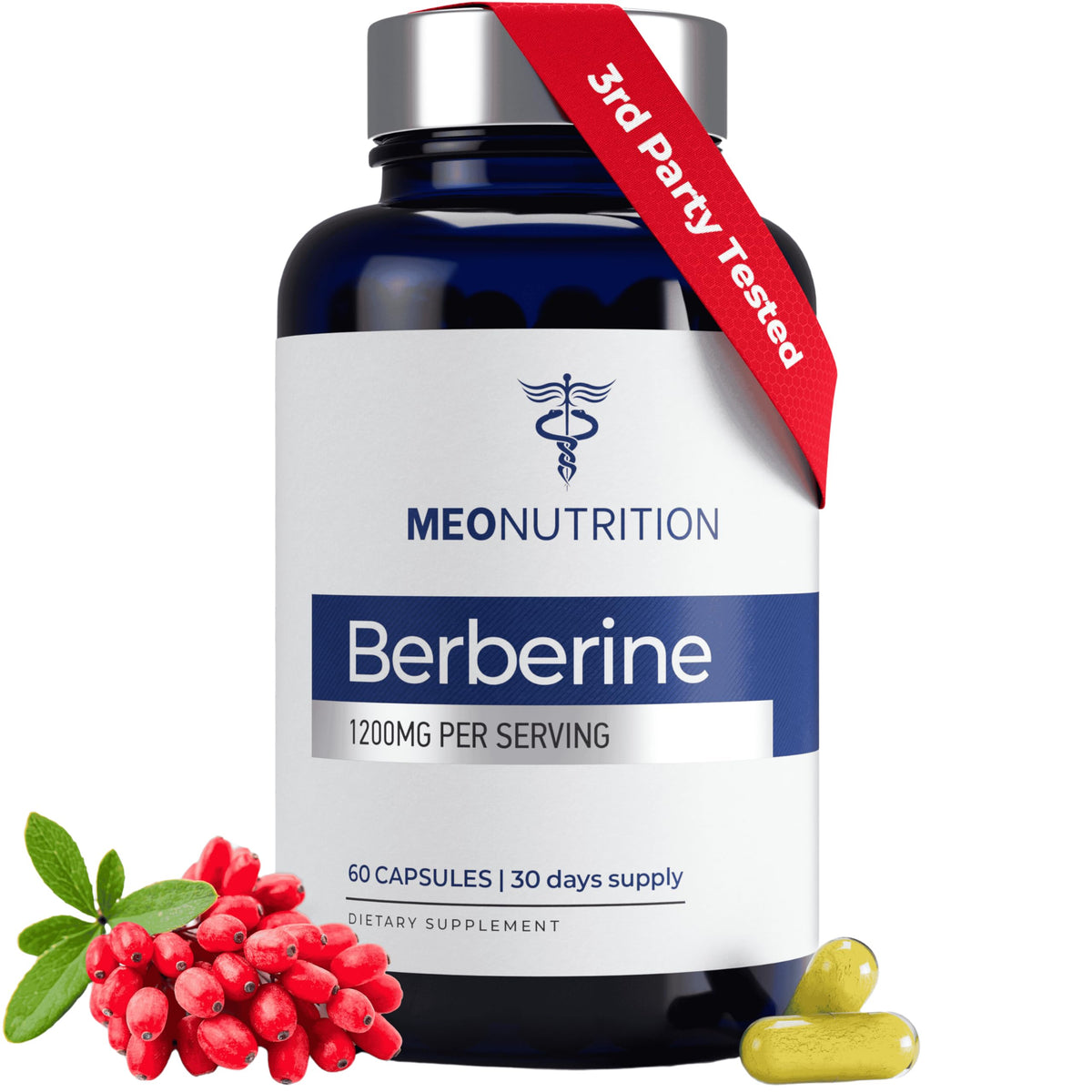 Meo Nutrition Berberine bottle for daily wellness support