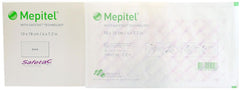 Mepitel non-adherent silicone wound dressing on skin during atraumatic change