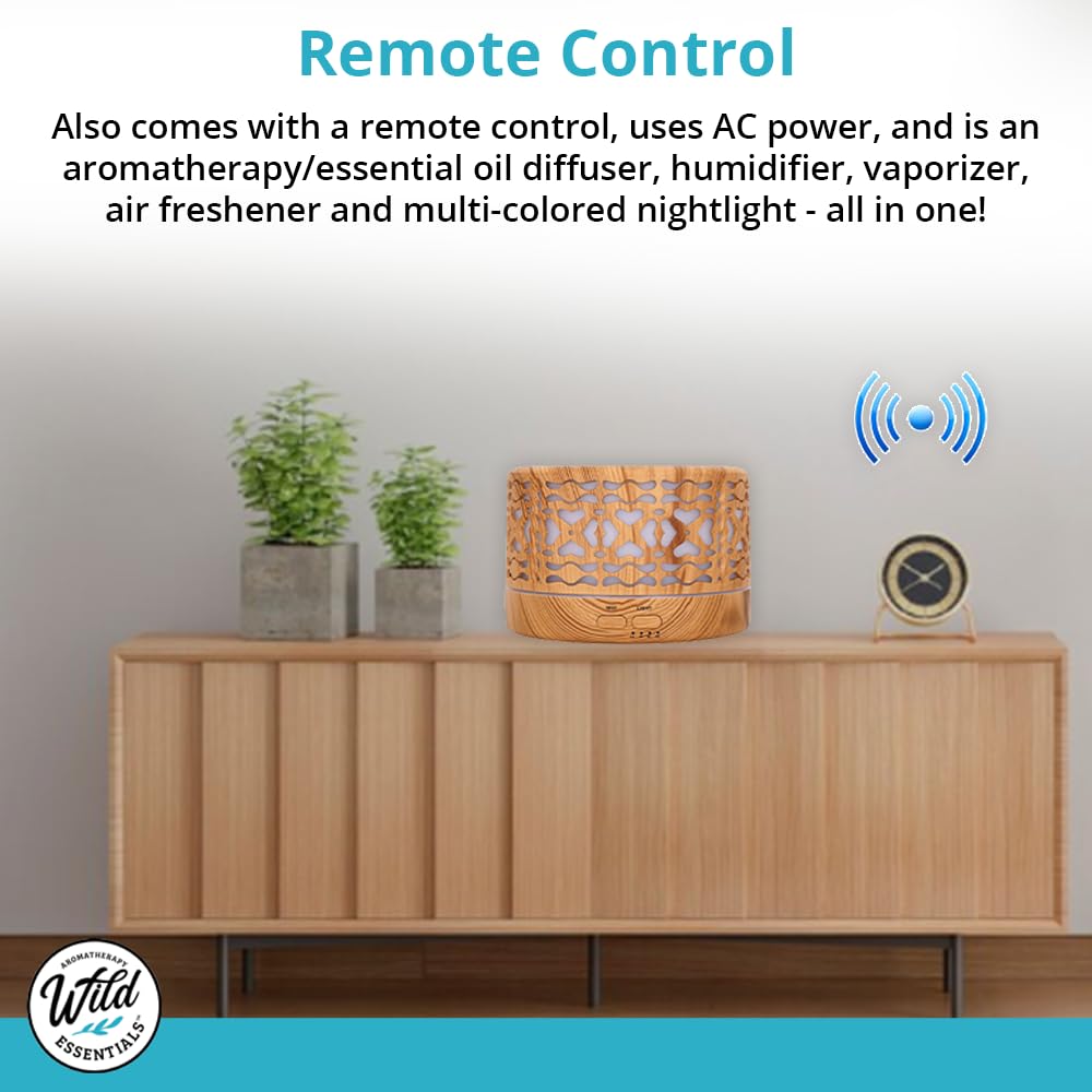 mEssentials Wild Essentials diffuser timer and auto-off for safe use.
