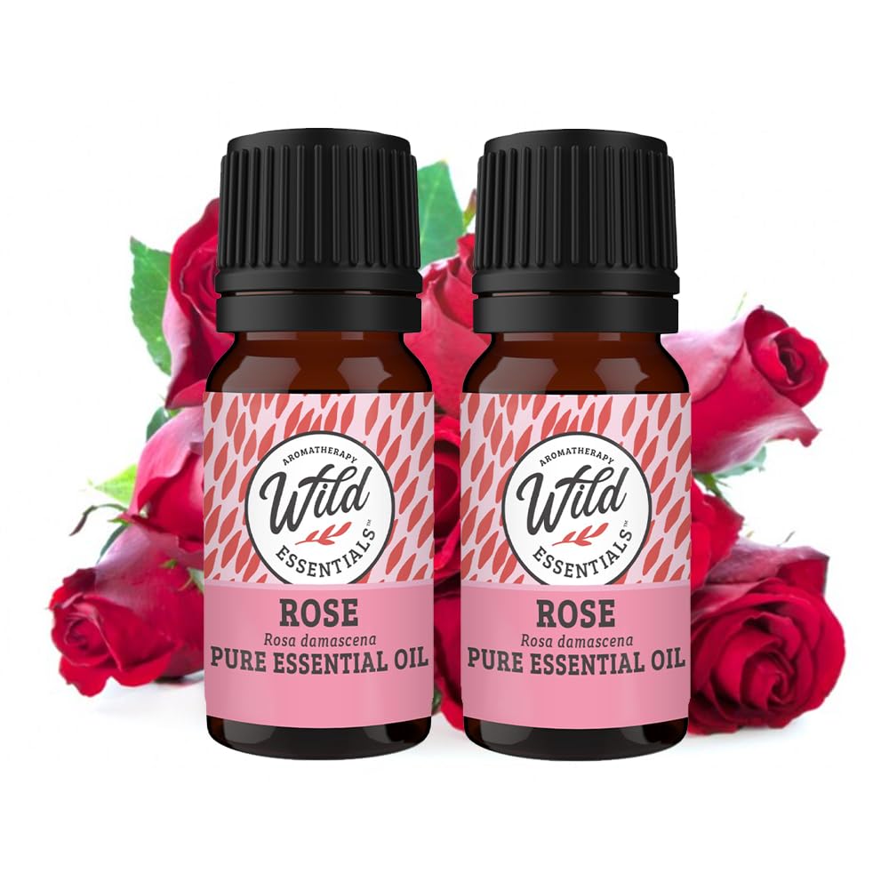 mEssentials Wild Essentials Rose oil bottle 10ml ready for diffusers and blends.