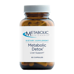 Metabolic Detox bottle front from Metabolic Maintenance, suggesting daily liver support.
