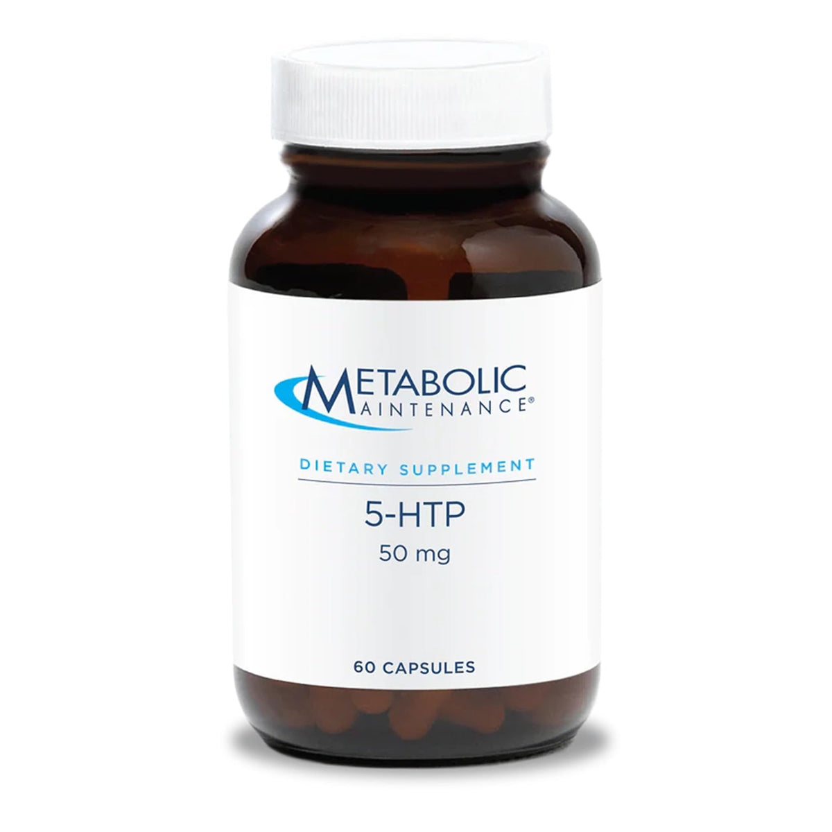 Metabolic Maintenance 5-HTP bottle front for sleep support and mood balance.