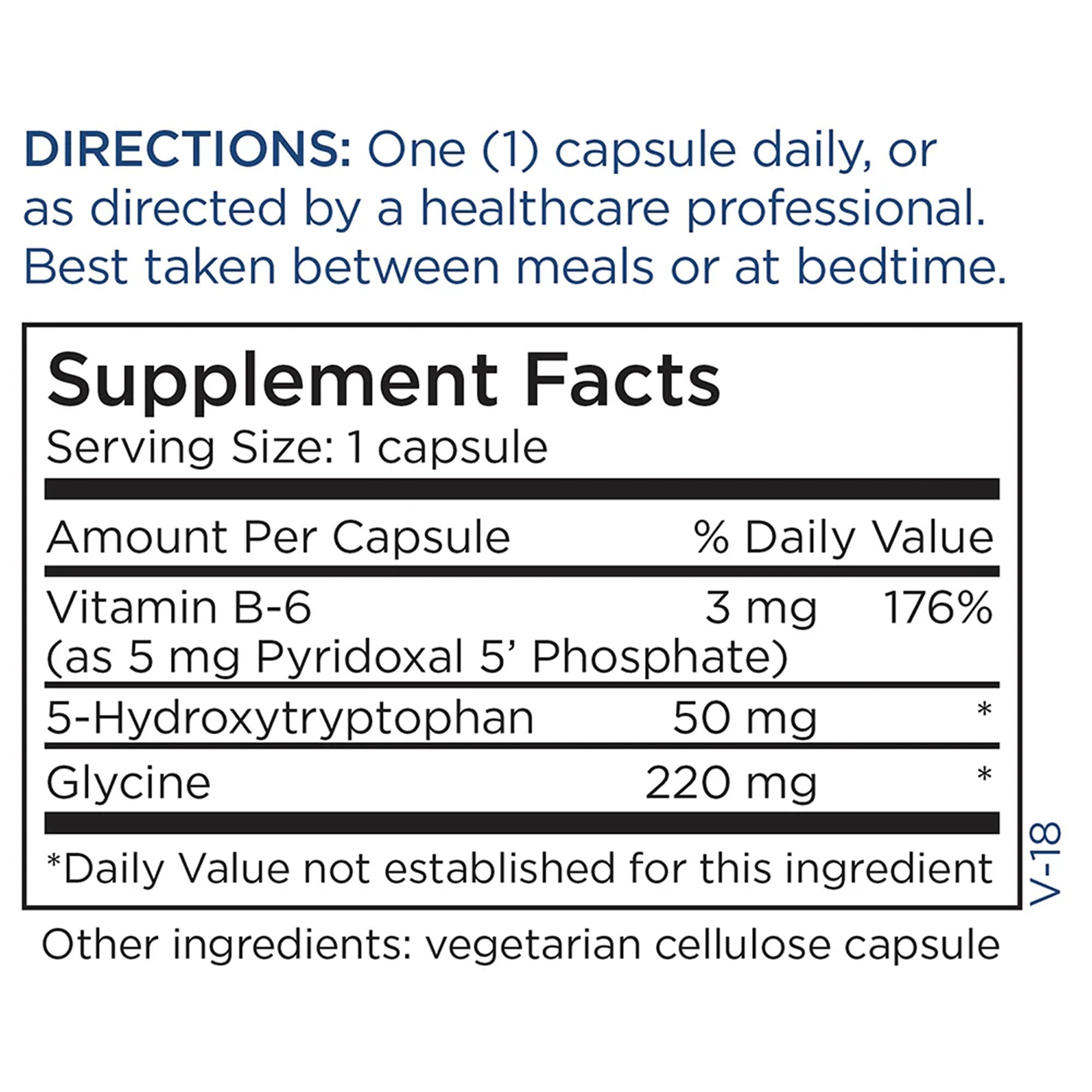 Metabolic Maintenance 5-HTP nightstand scene suggesting calm evening routine.