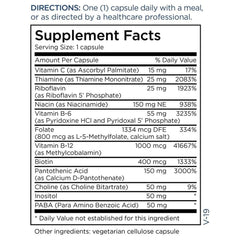 Metabolic Maintenance B-Complex bottle on kitchen counter