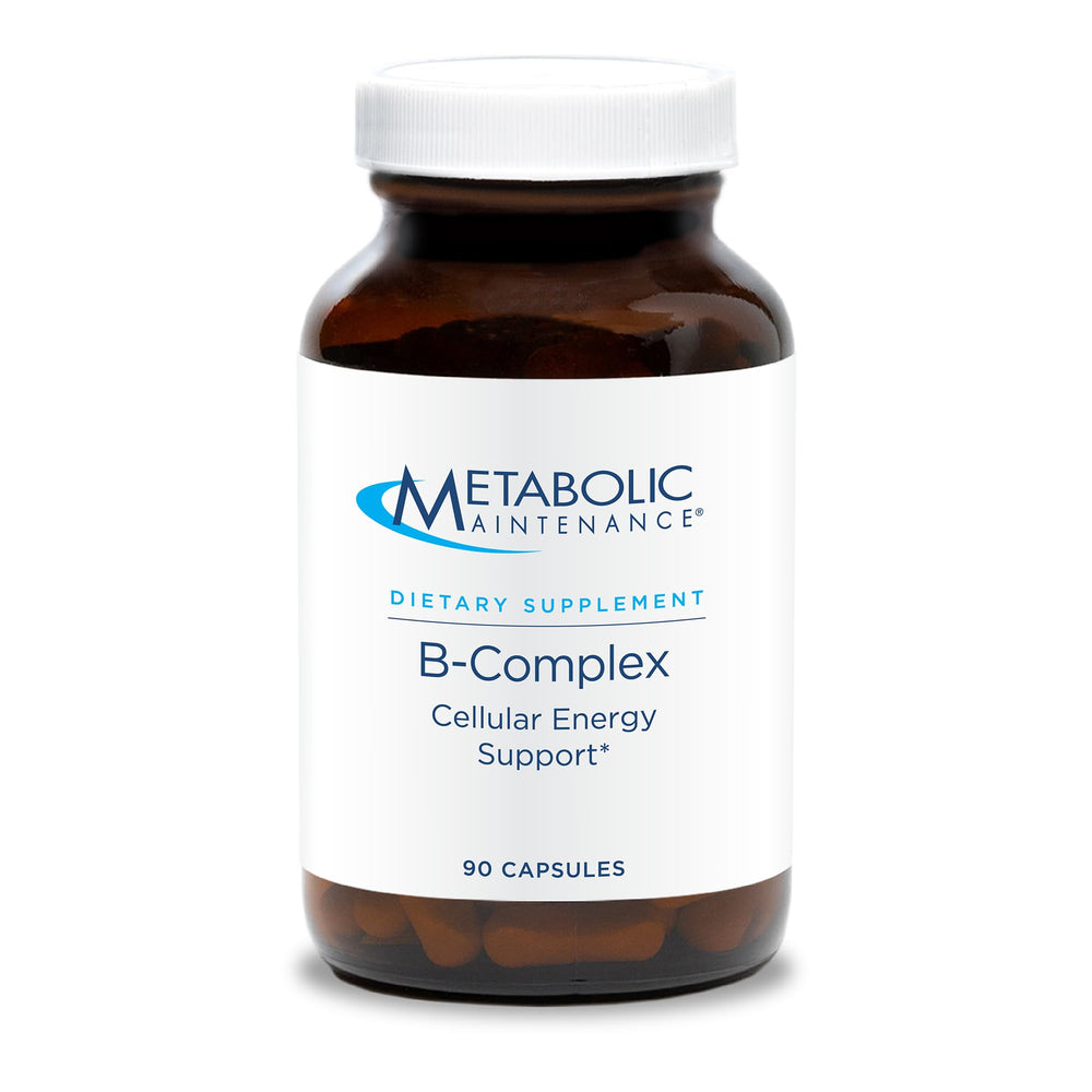 Metabolic Maintenance B-Complex bottle with capsules for daily energy support