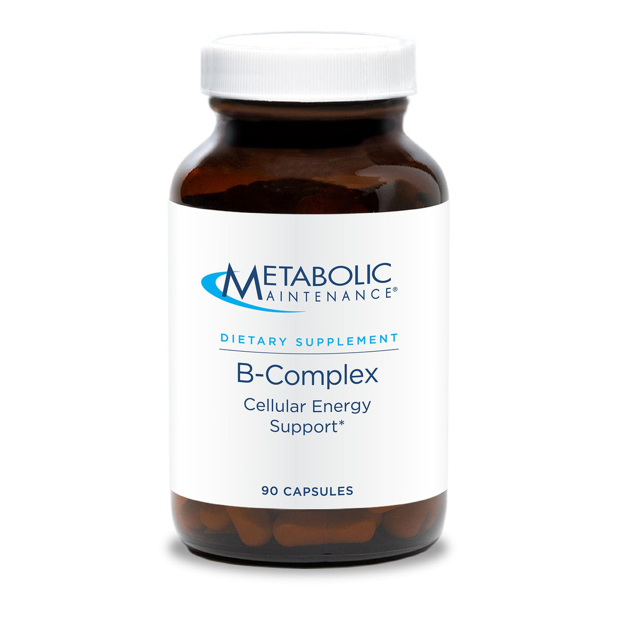 Metabolic Maintenance B-Complex bottle with capsules for daily energy support