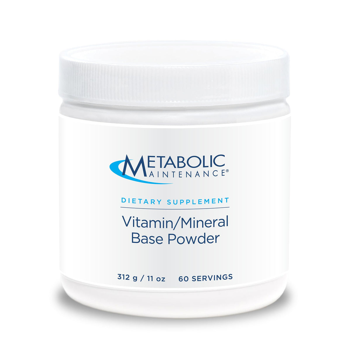 Metabolic Maintenance base powder bottle ready for daily nutrition routine.