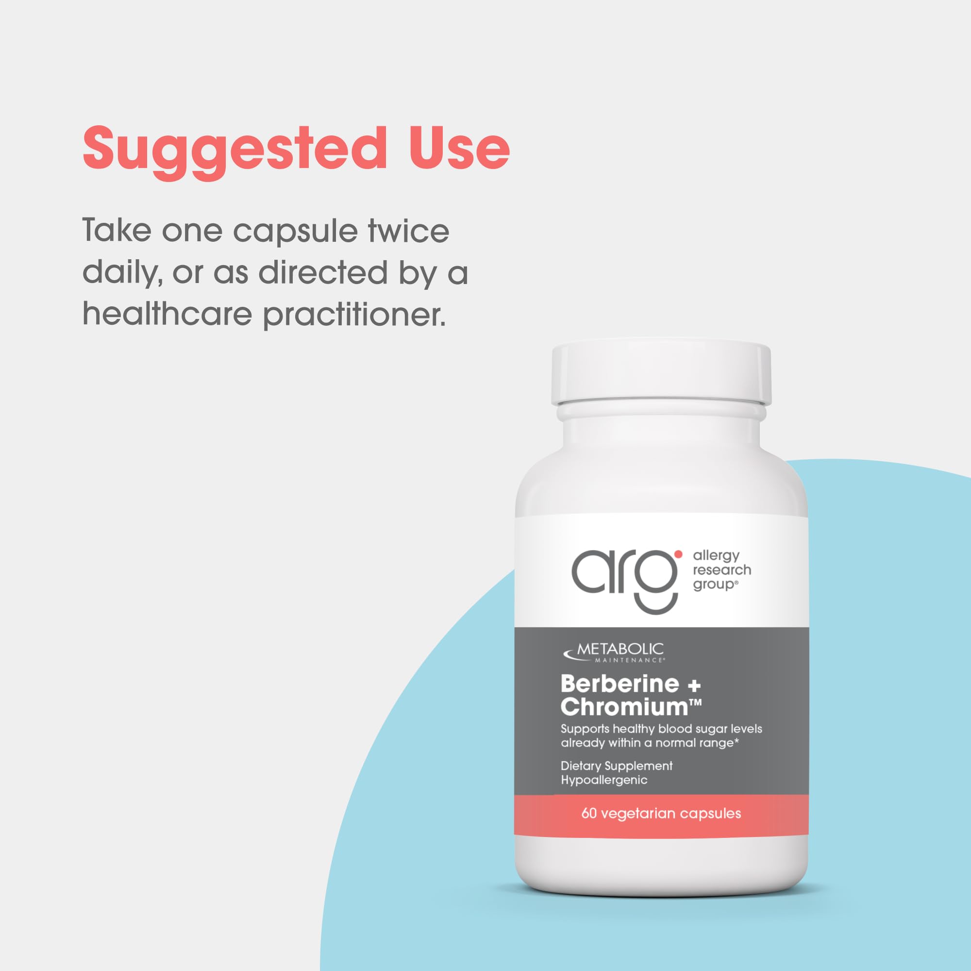 Metabolic Maintenance Berberine and Chromium bottle on table ready for routine.