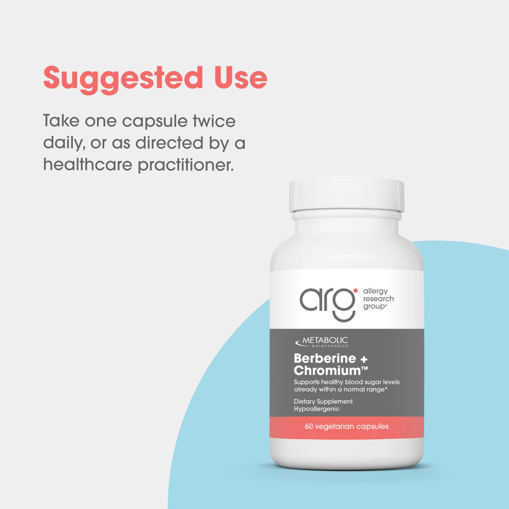 Metabolic Maintenance Berberine and Chromium bottle on table ready for routine.