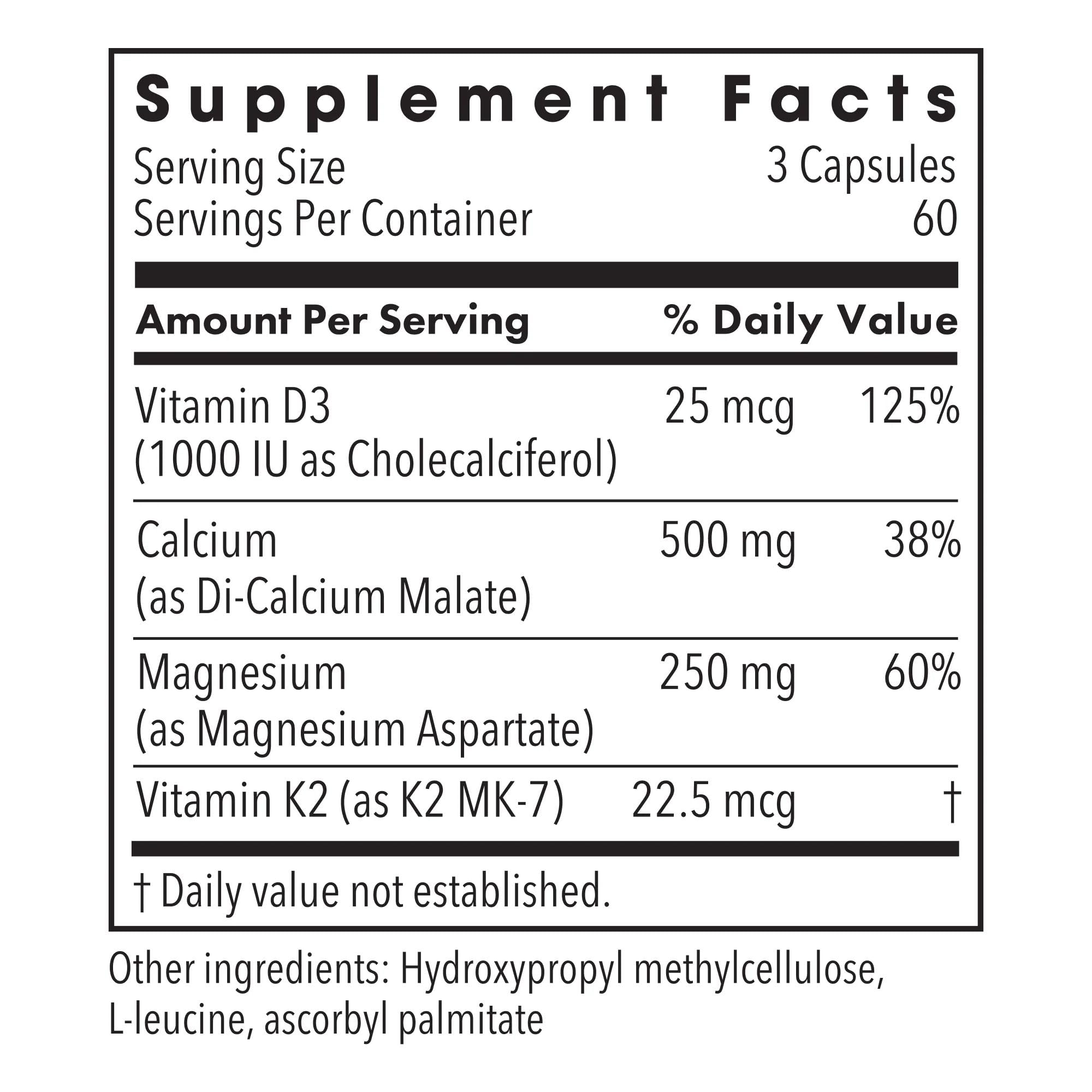 Close-up of Metabolic Maintenance Cal-Mag Plus capsules highlighting easy-to-swallow daily use.