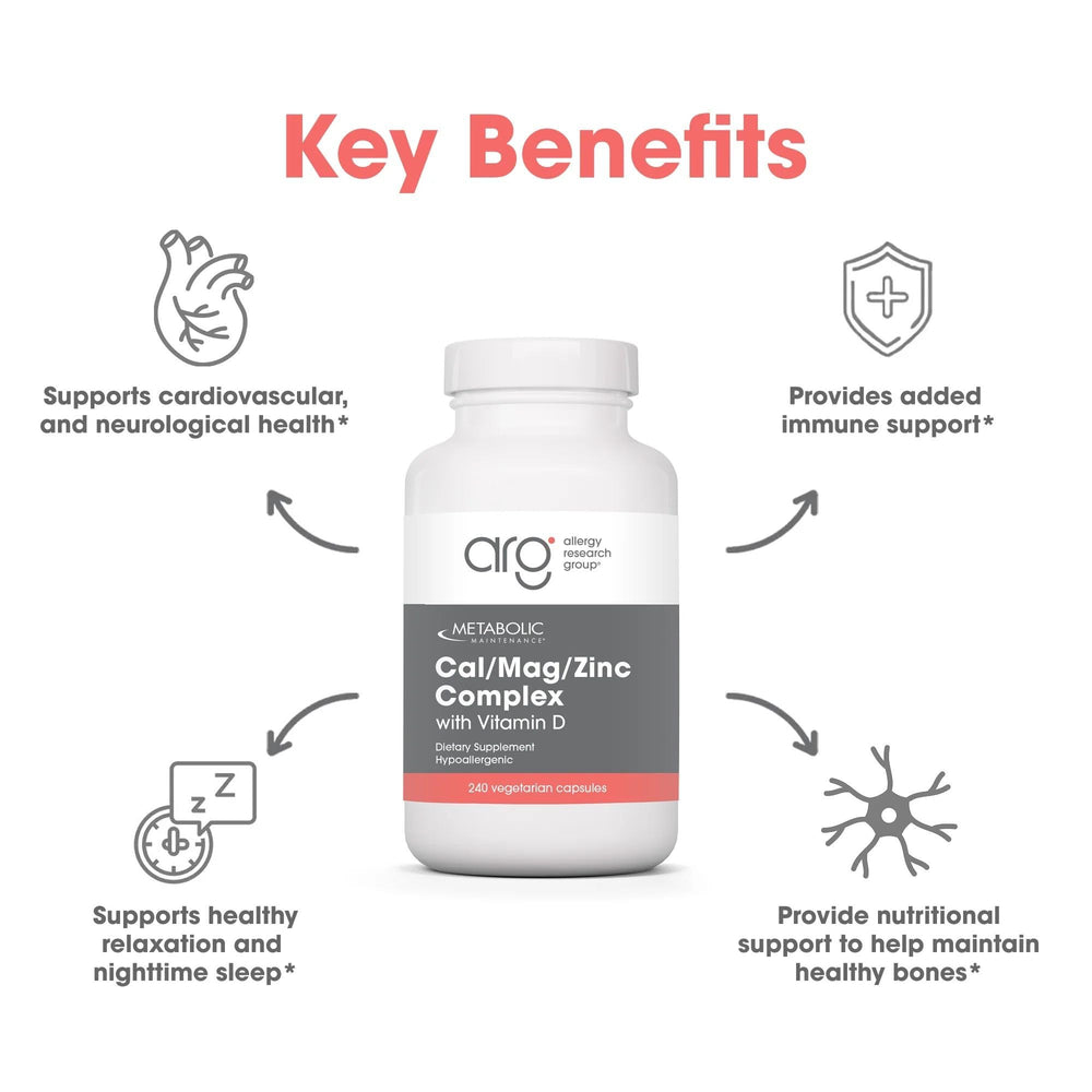 Metabolic Maintenance Cal Mag Zinc D3 dosage scoop illustrating daily serving amount