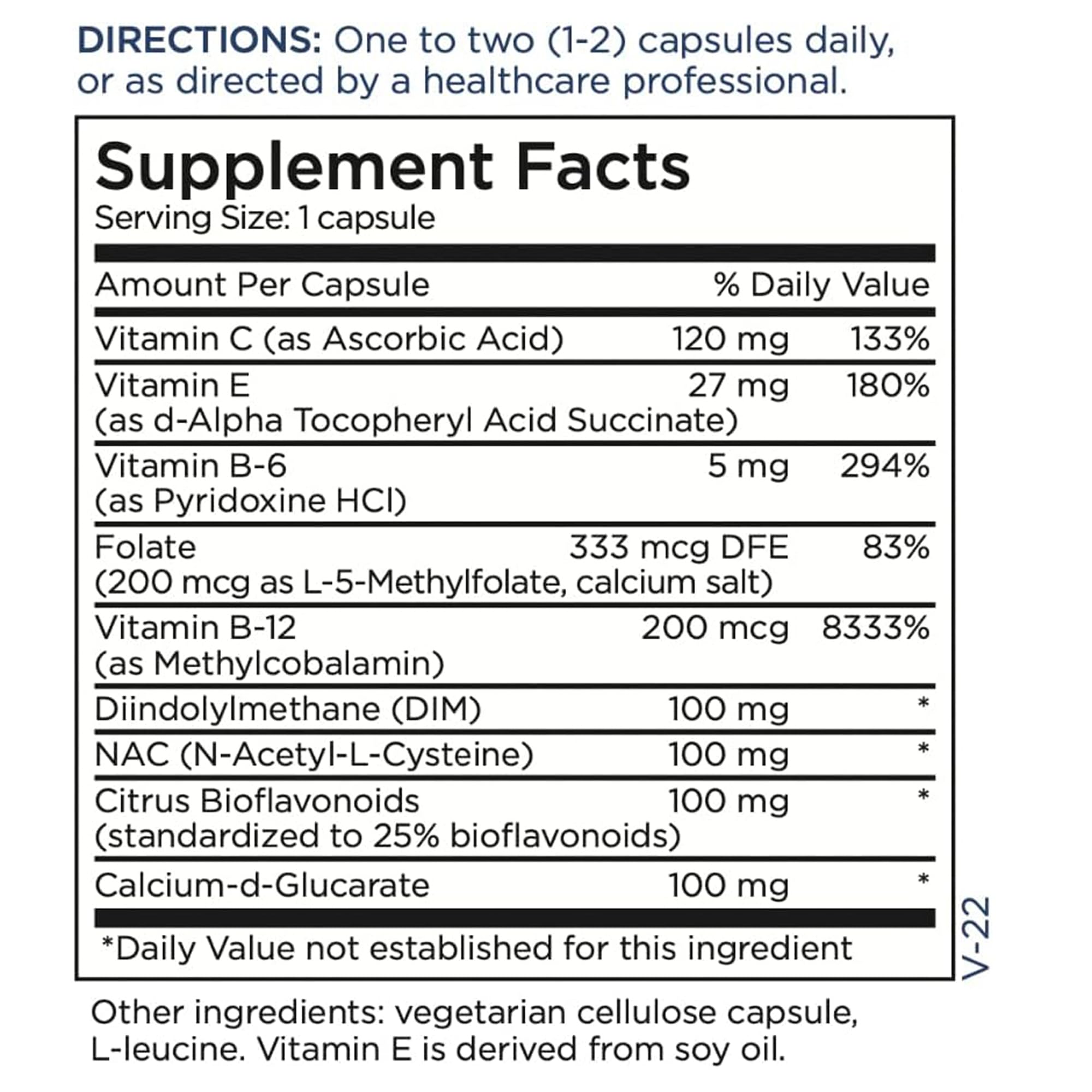 Metabolic Maintenance DIM Complex packaging showing allergen-free design