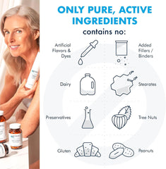 Happy Belly capsules close-up highlighting caprylic acid blend