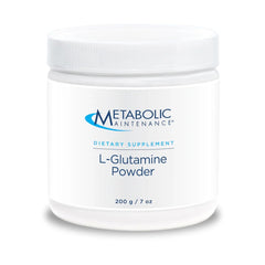 Metabolic Maintenance L-Glutamine powder bottle, neutral taste for daily gut support.