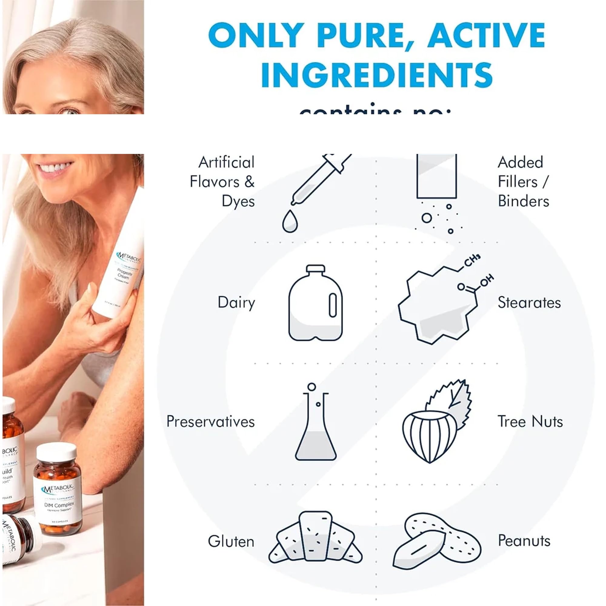 Metabolic Maintenance L-Glutamine powder dissolving in water for easy daily use.