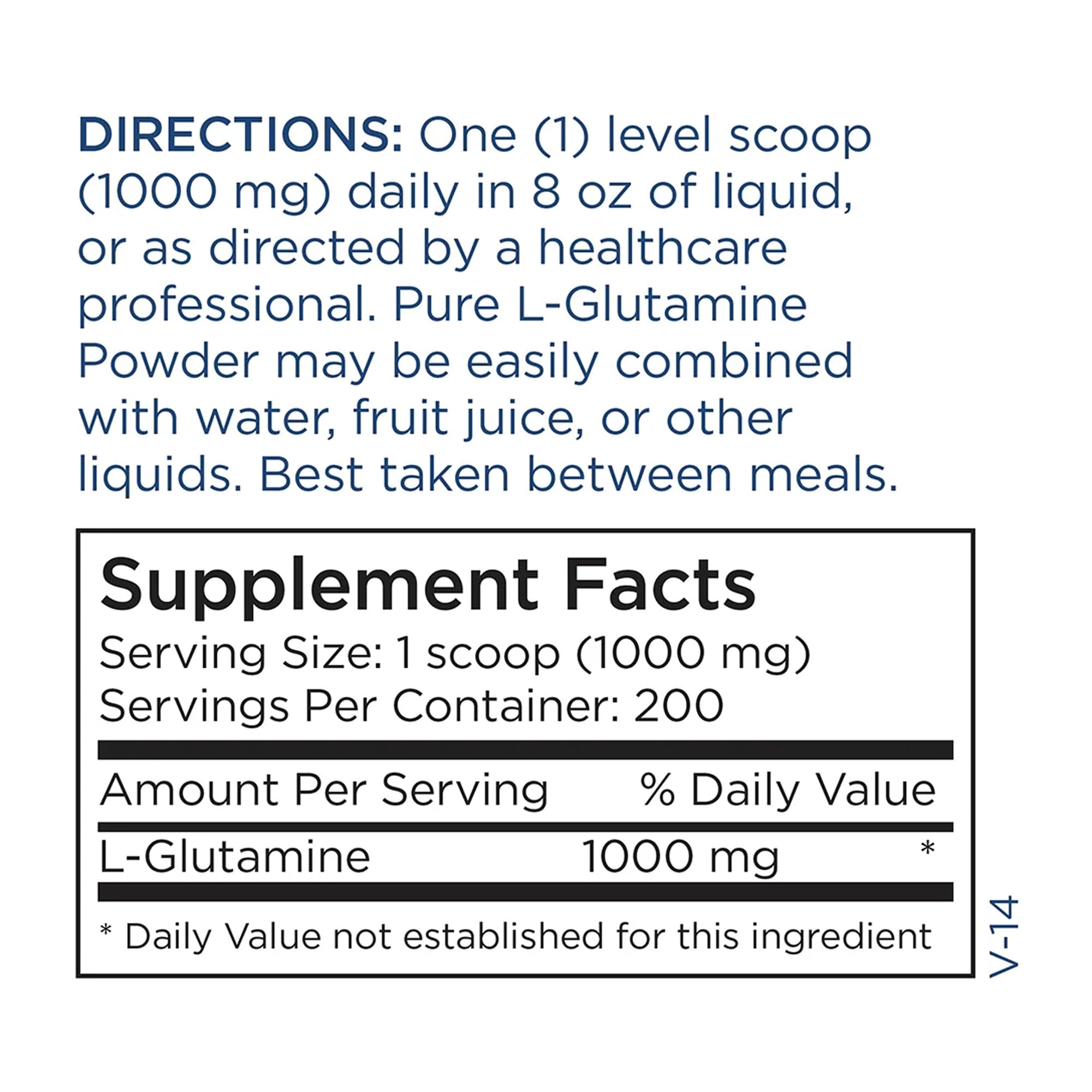Metabolic Maintenance L-Glutamine powder servings ready in glass after mixing.