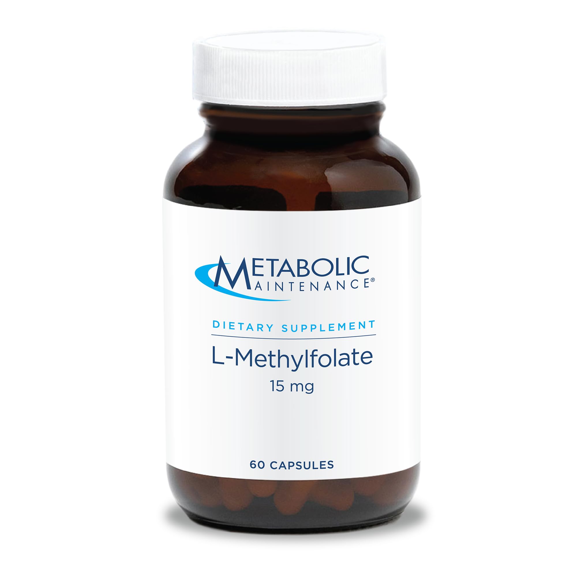 Metabolic Maintenance L-Methylfolate bottle with 60 capsules for daily methylation support
