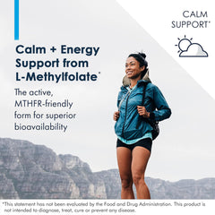 Metabolic Maintenance L-Methylfolate foil packaging signals purity and allergen-free formula