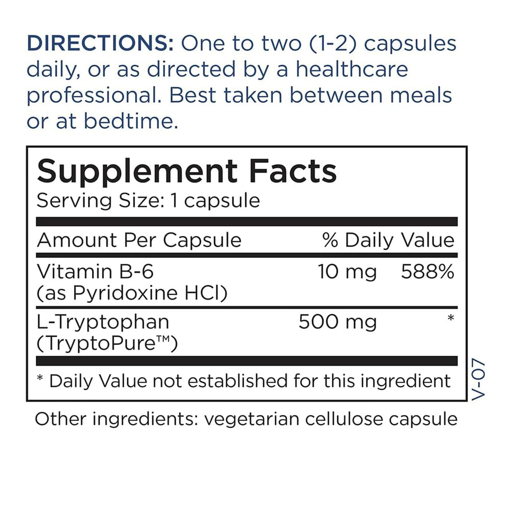 Metabolic Maintenance L-Tryptophan bottle front view highlights vegan packaging.