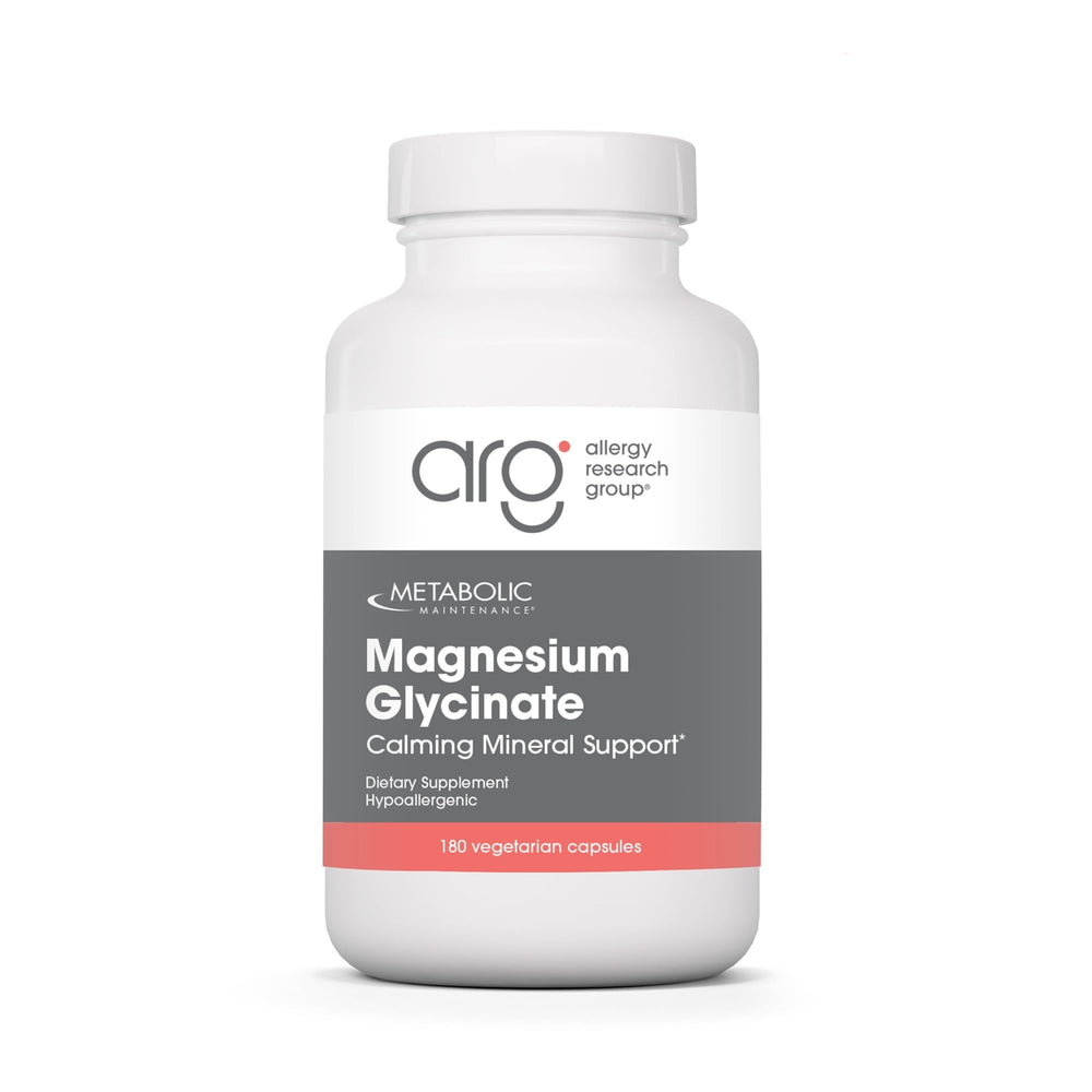 Metabolic Maintenance Magnesium Glycinate bottle shows daily calm support.