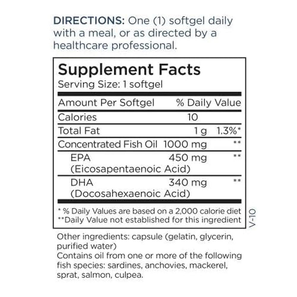 Metabolic Maintenance Mega Omega amber bottle protects delicate oils from light exposure.