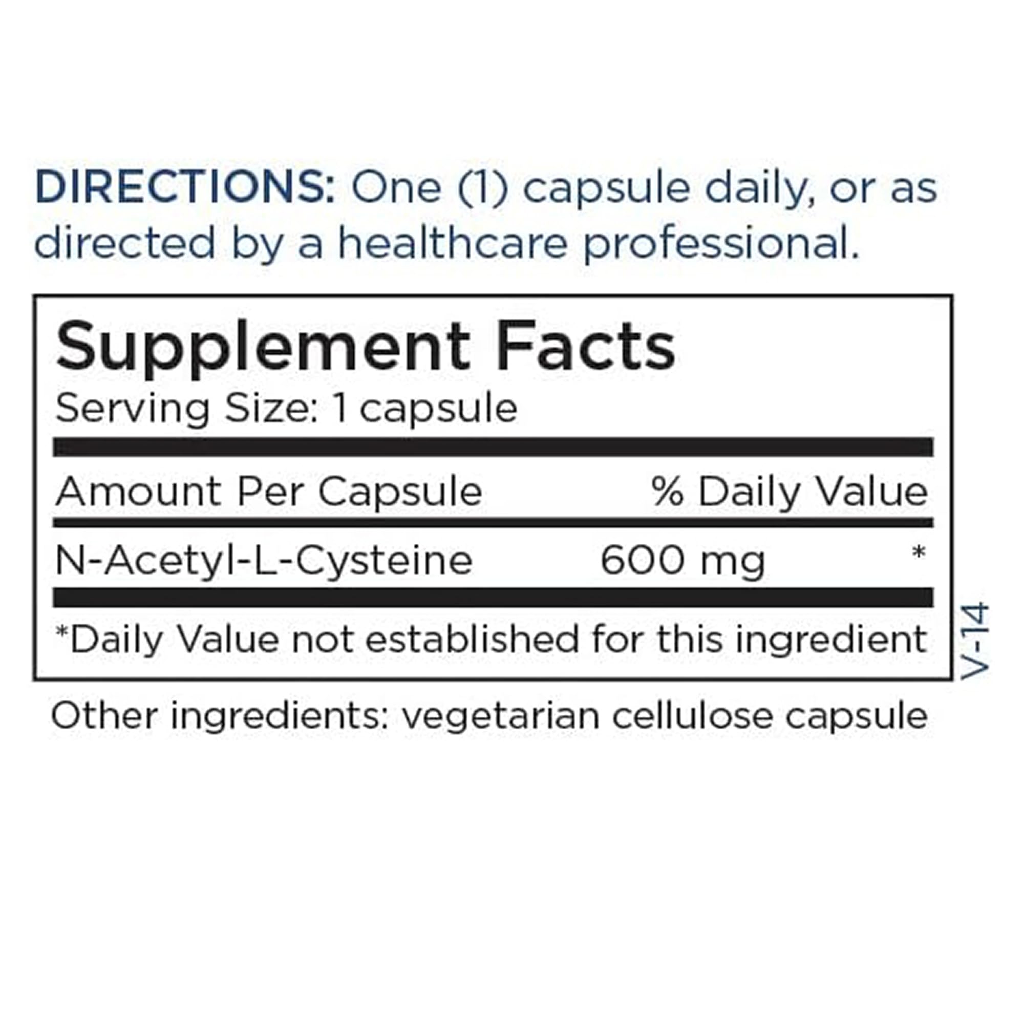Bottle on counter ready for regular NAC 600 mg use
